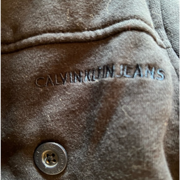 Calvin Klein Jeans Baby Boy Navy Blue Jacket Pea Coat - Picture 3 of 6